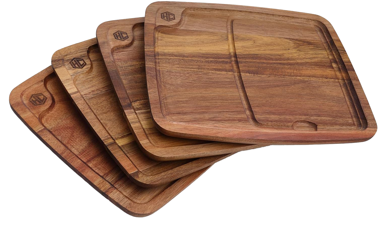 HexClad Bistecca Wooden Steak Plate Set